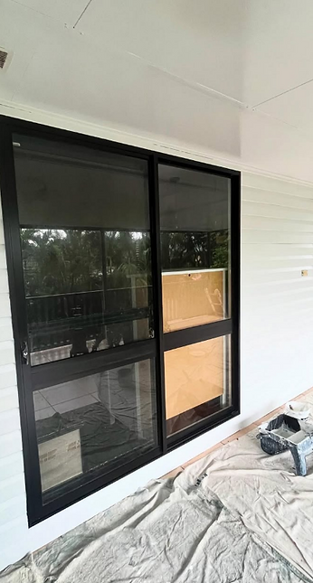 Painting preparation around a window